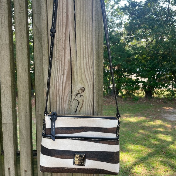 Dooney & Bourke Zebra Stripe Crossbody Bag - Picture 1 of 6